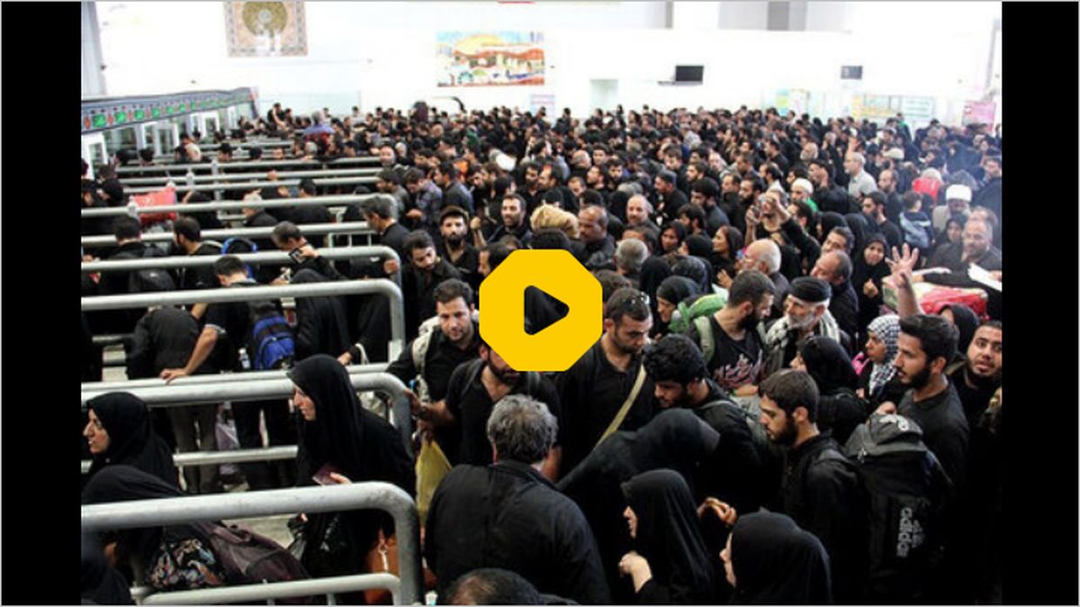 ببینید: سیل جمعیت در لحظه باز شدن گذرگاه مرزی مهران